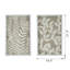 Ensemble de 2 décorations murales en forme de boîte à fleurs, 19,5 x 1 x 31,5 po, contraste blanc et beige, féminin pour le vestiaire