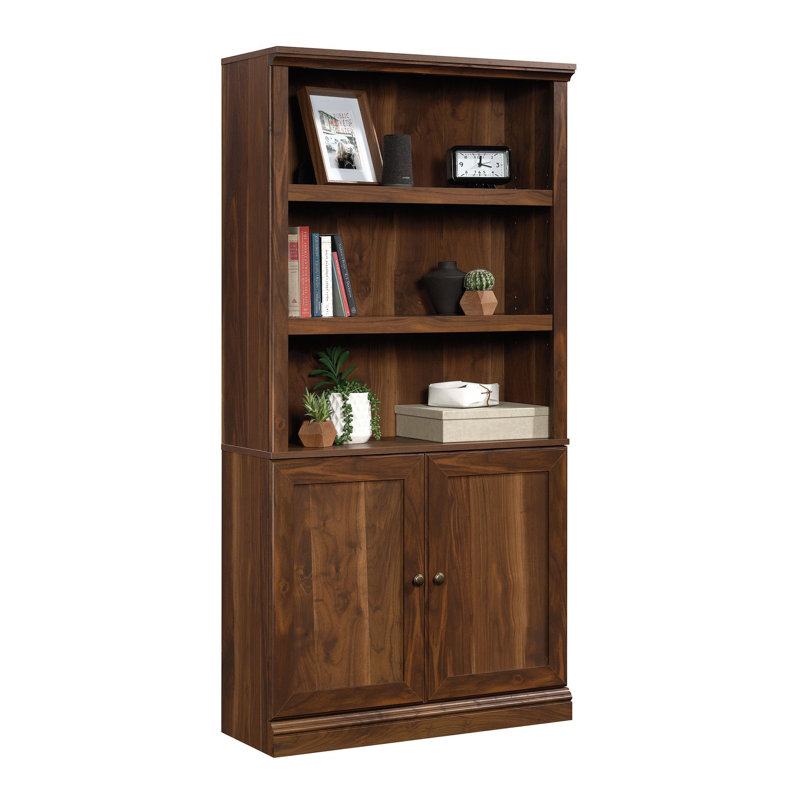Zaelee Storage Bookcase, Dark Brown