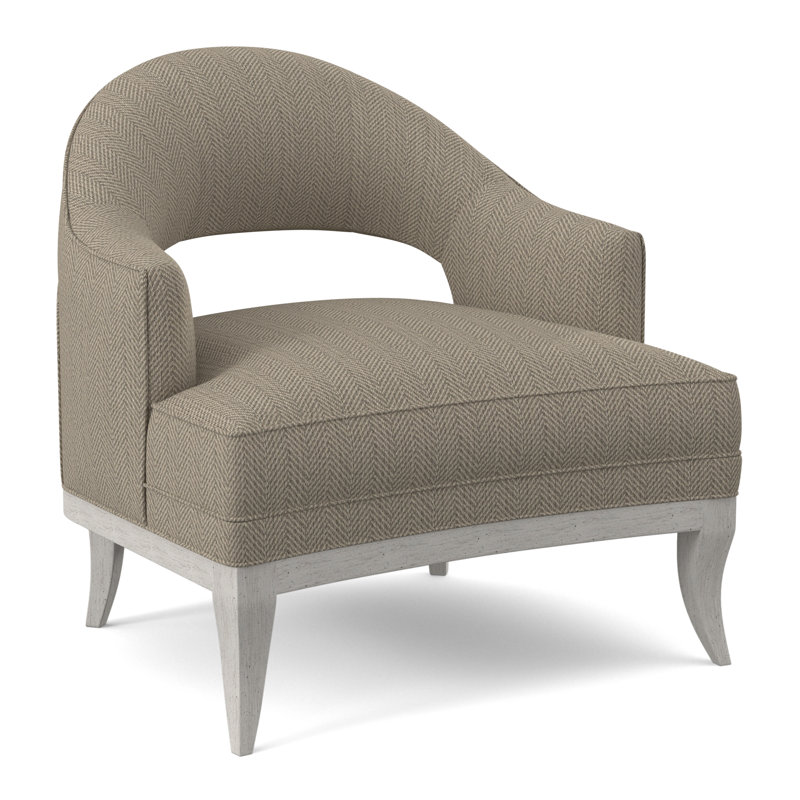 Mariposa Armchair, Bisque, Filigree Ivory 100% Polyester
