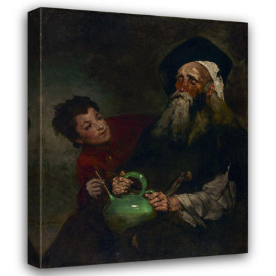 Lark Manor Ribot, Theodule Gallery Wrapped Canvas Art Titled Lazarillo de Tormes and His Blind Master