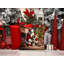 Coussin décoratif norvégien Elkhound and Santa Claus-101410279