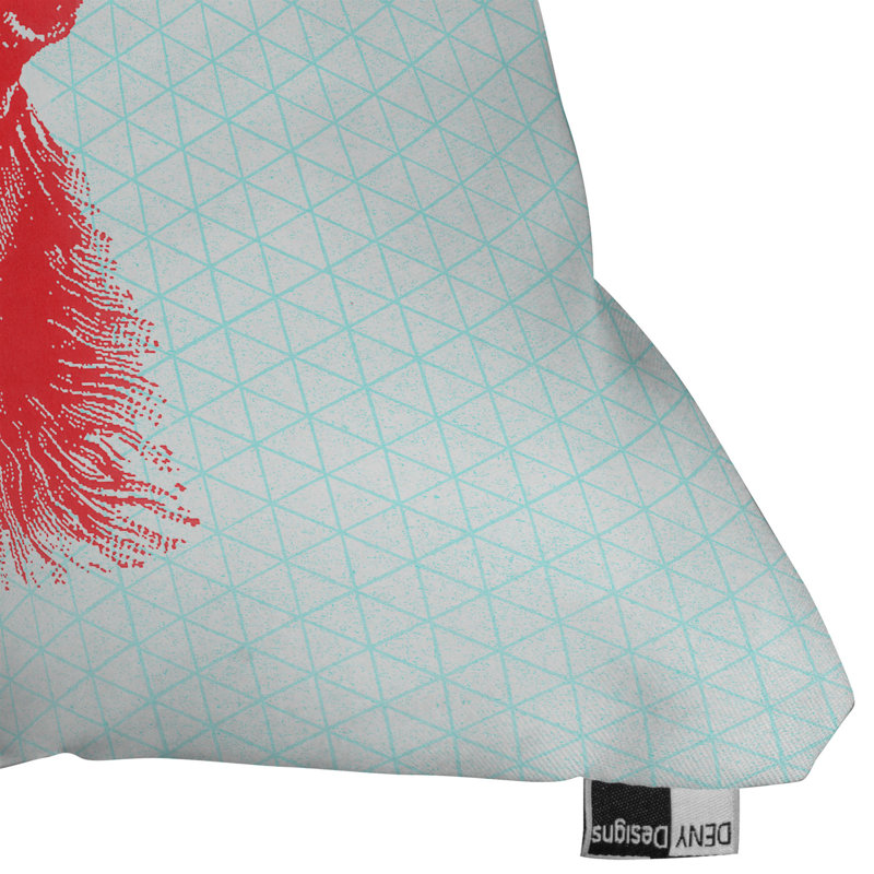 Young Buck Throw Pillow, 26" x 26"