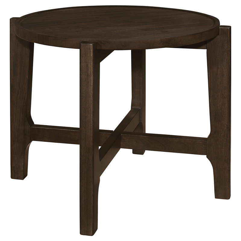 Mavis Round Solid Wood End Table