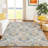 Machine Washable Indoor/Outdoor Chantille ACN2544 Damask Rug-373422670-373422669