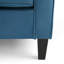 Fauteuil club en velours bleu