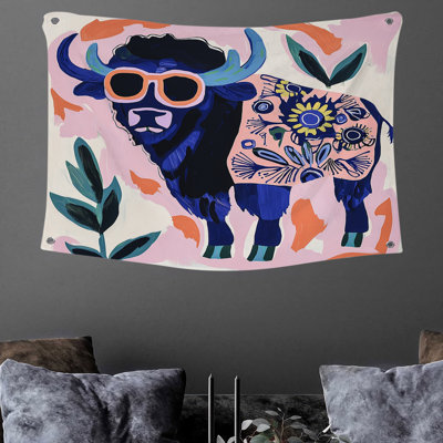 Bison Wall Tapestry -  Wildlife Wall Decor