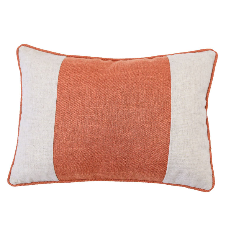  Rectangular Linen Pillow Cover & Insert, Orange