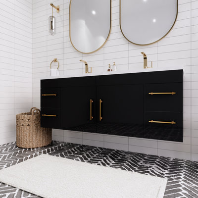 Ensemble de meuble-lavabo double 60 po Tenshi