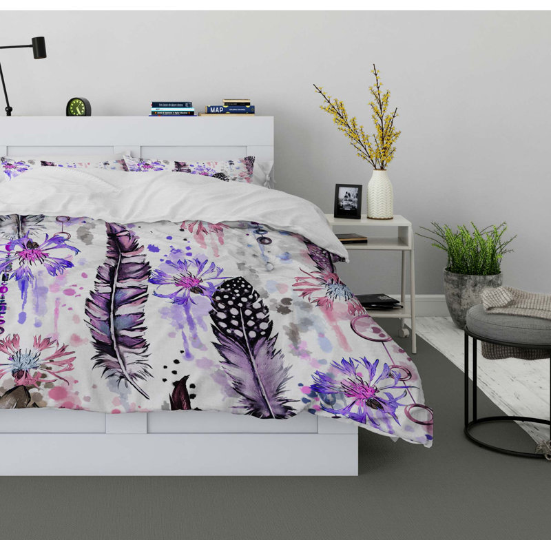 Cornflower Twill Duvet Cover, King Duvet Cover + 2 Pillow Cases