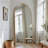 Arch Wood Full Length Mirror Freestanding Mirror Wall Mirror with Carved Design-770898517-770898514