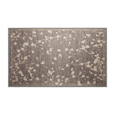 Tapis gris lavable à la machine