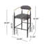 Tabouret Fashion pour comptoir de cuisine, bar personnel (ensemble de 2)-1559880202