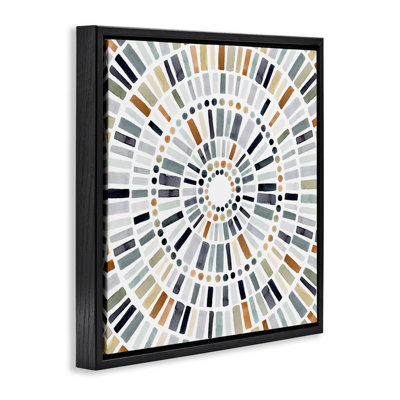 Cercle abstrait mosaïque rustique