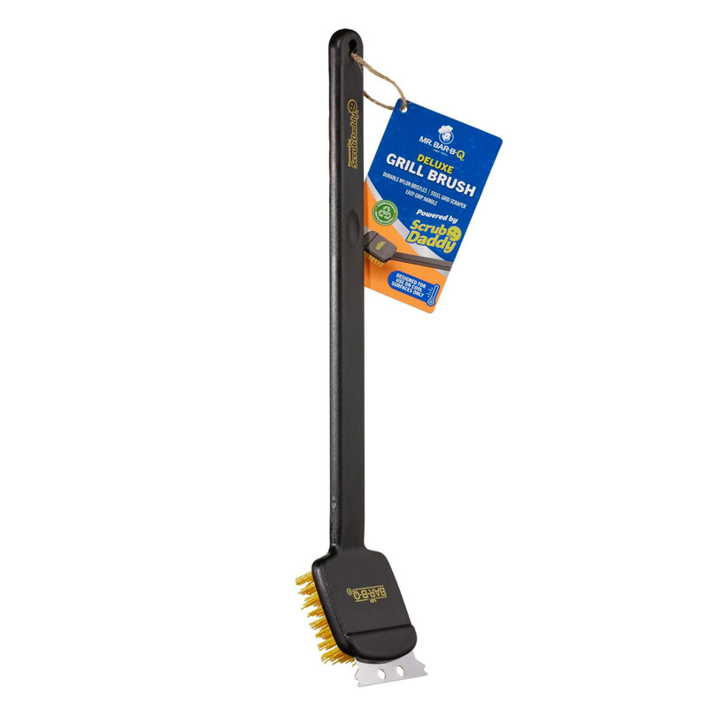 Mr. Bar-B-Q 18” Deluxe Grill Brush Powered by Scrub Daddy