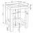 Erimon Square End Table with Glass Top