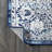 Modern Persian Vintage Medallion Navy/Light Gray Rug-877431630