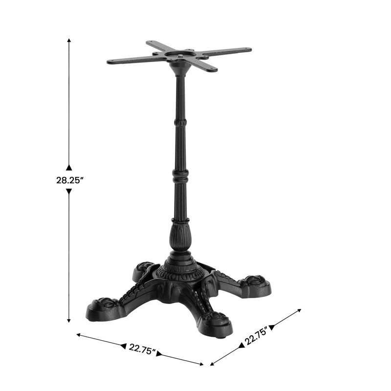 Commercial Indoor and Outdoor Cast Iron Bistro Table Base