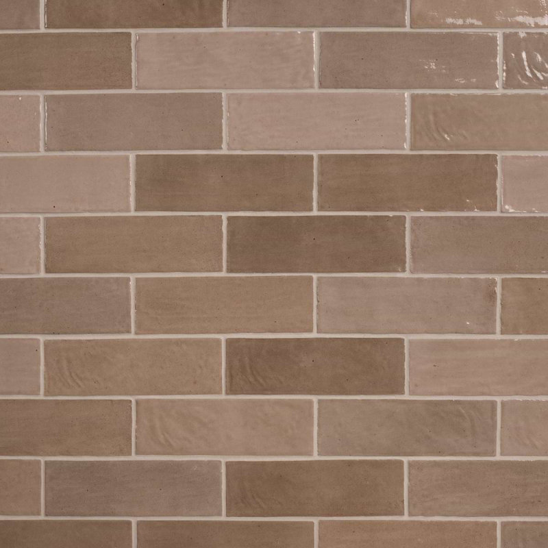 Portmore 3x8 Glazed Ceramic Tile, Taupe