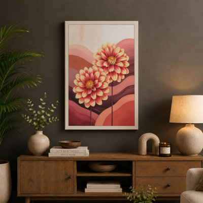 Dahlia Dreams Botanical - Wrapped Canvas