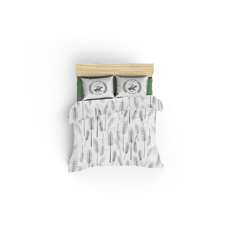Ensemble de housse de couette 100% coton blanc / noir, Housse de couette double TG + 3 pièces supplémen