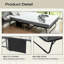 Lit d'invité pliable en mousse à mémoire de forme: 75 po x 45 po, construction en métal, housse de rangement, taille de lit avec roulettes