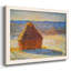 «Haystacks In Snow» par Monet, reproduction encadrée sur toile par J Paul-951648526-951648535