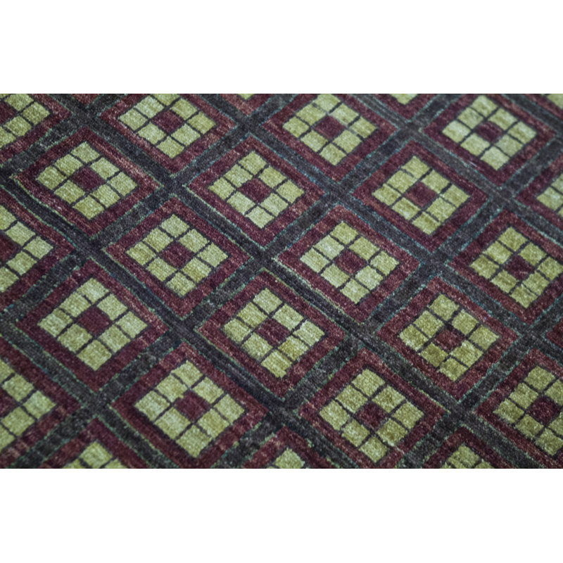 Gabbeh Wool Geometric Area Rug