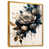 Toile avec cadre flottant or