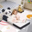 Canapé pour enfants pour tout-petit, canapé-lit pliant 2 en 1 avec housse amovible, fauteuil inclinable moelleux pour enfants, canapé-lit convertible en lit pour les filles de 1 à 3 ans