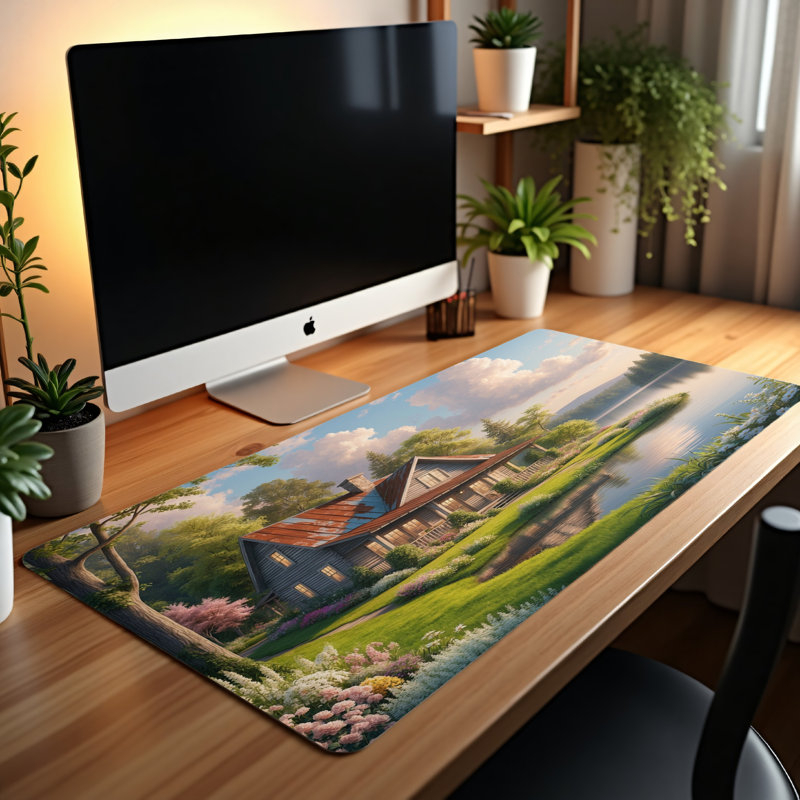 Polyester Desk Pad, 31.5x15.5