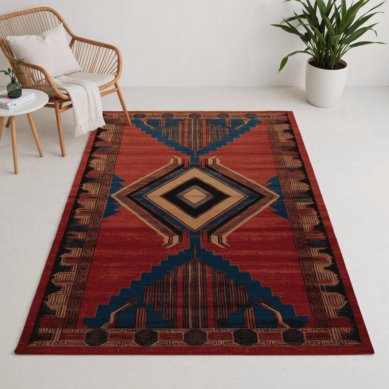 Tapis intérieur et extérieur ArtDeco, Rectangle 5 pi x 7 pi