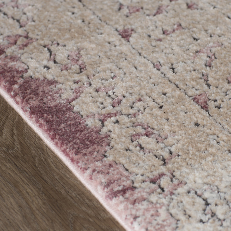 Tapis oriental rose / beige Prager, Rectangle 10 pi x 14 pi