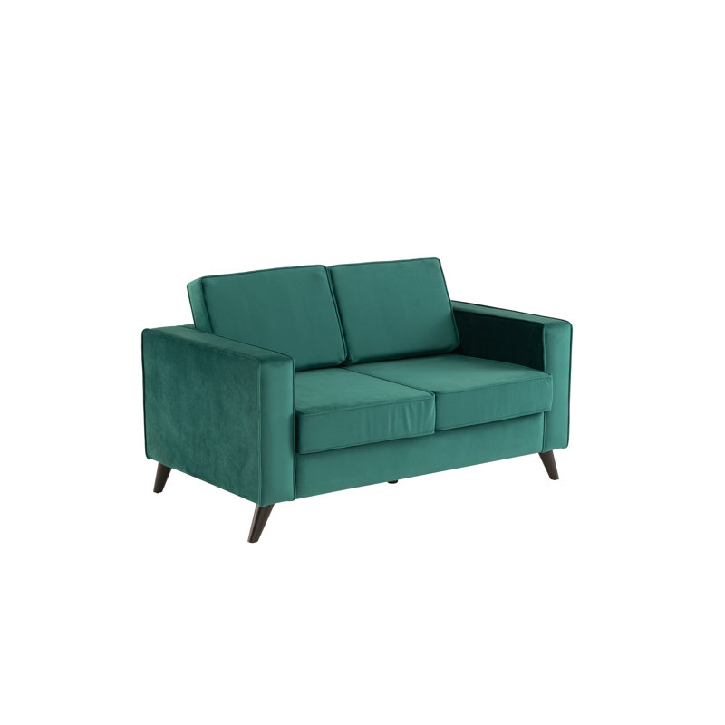Esden Velvet Sofa, Green, 2