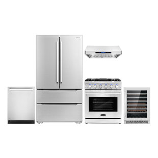 GE 1144047 4 piece White Kitchen Appliances Package