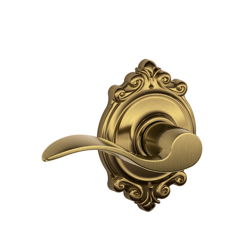 Addison passage Door Lever, Antique Brass