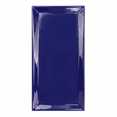 Victorian Blue 4" x 8" Glossy Beveled Ceramic Subway Wall Tile