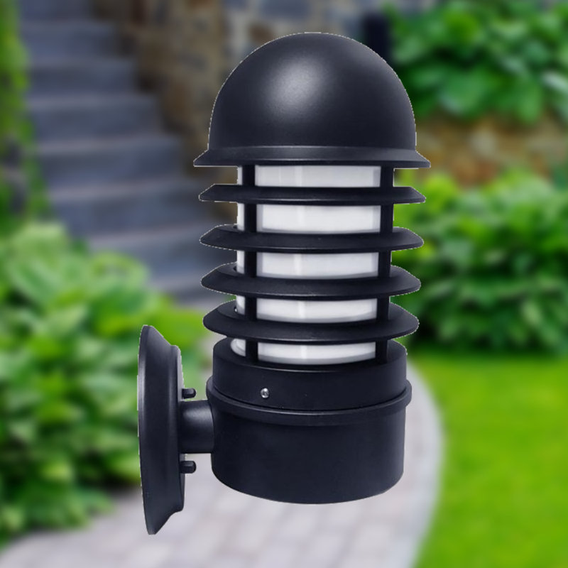 Satin Black Outdoor Wall Lantern