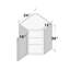 Armoire murale de coin standard de cuisine L 24 po x P 12 po x H 36 po prête à assembler Casainc-130466648