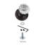 Classic Rosette with Crystal Door Knob-1612786484