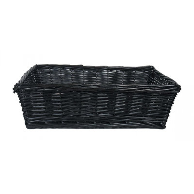 Darktone Rectangular Willow Basket