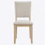 Ensemble de 4 chaises de salle à manger modernes et minimalistes avec sièges rembourrés et structure en bois massif pour la cuisine et la salle à manger