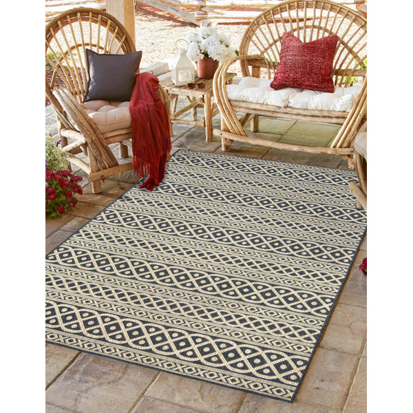 Union Rustic Jersy Moroccan Indoor/Outdoor Rug & Reviews | Wayfair
