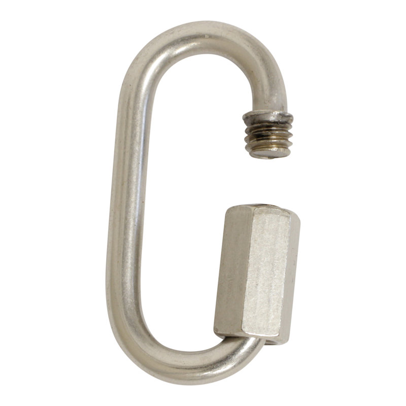 Verrouillage à vis fileté (2 pièces), Argent argent, H 1,57 po x l 0,79 po x P 0,16 po