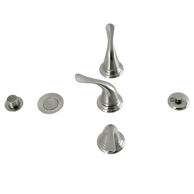 Robinet de bidet espacé à trois poignées Royale