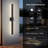 Black Aluminum Linear Dimmable LED Outdoor Wall Sconce-1323036220