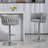Stylish Adjustable Swivel Bar Stools Set Of 2, Ideal For Kitchen Island, Cafe, Pub And More.