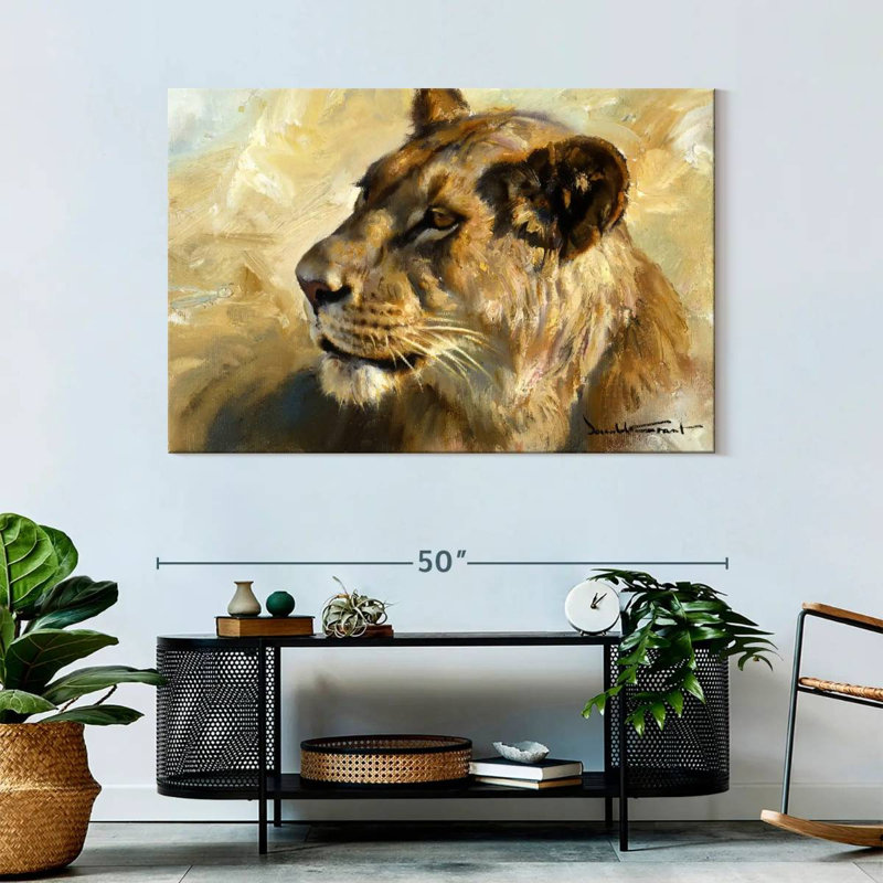 Lioness Study, 32" H x 48" W