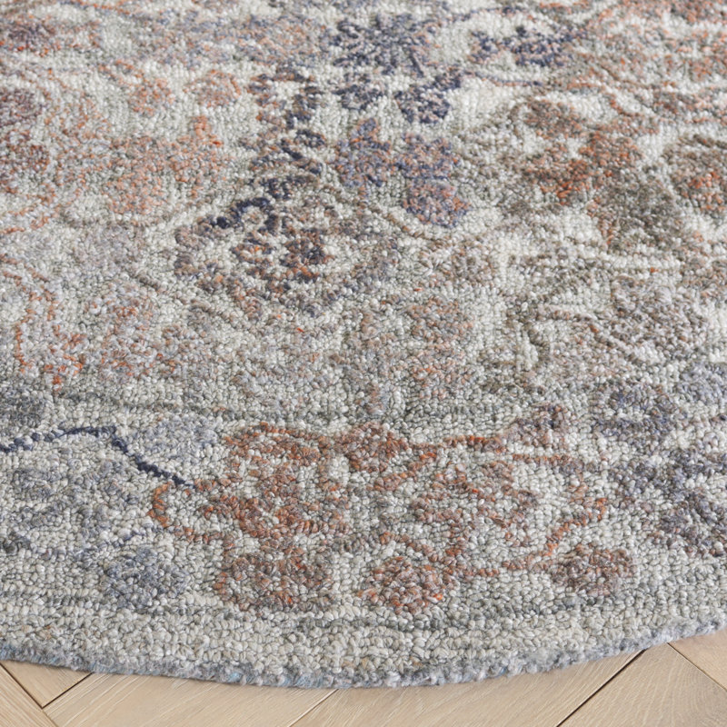 Marquee Hand Tufted Performance Oriental Rug, Round 6'