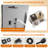 Modern Single Handle 2 -Spray Shower Faucet 2.5 GPM With Pressure Balance Push Button Diverter In Matte Black