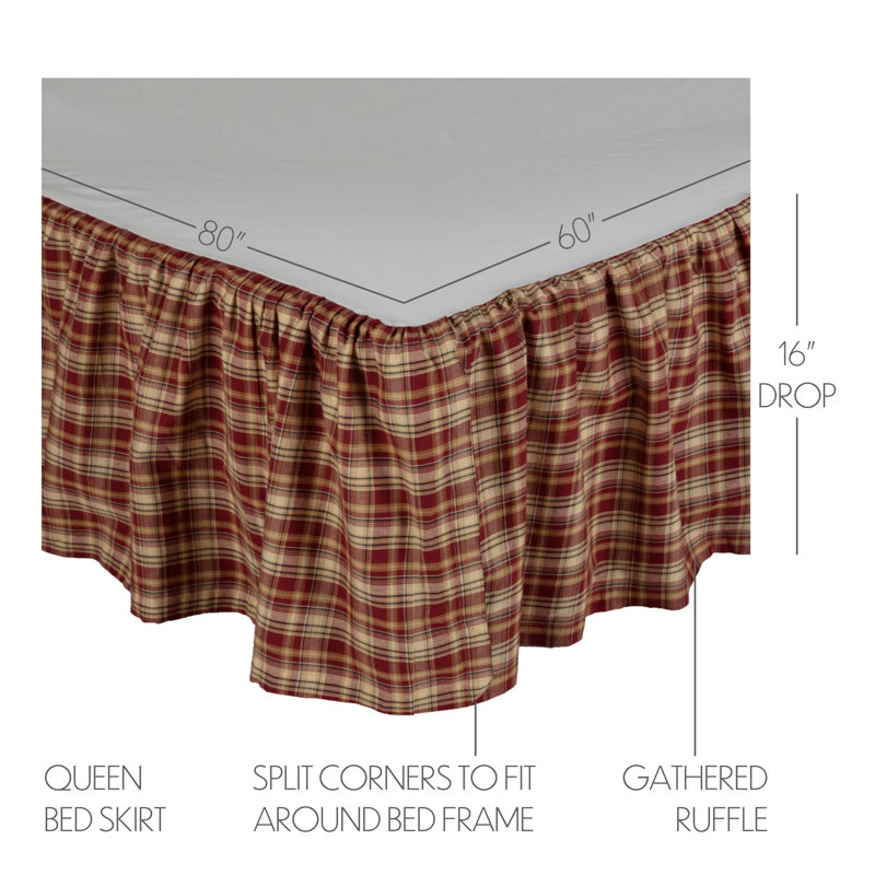 Beckham Ruffled Bed Skirt, Queen